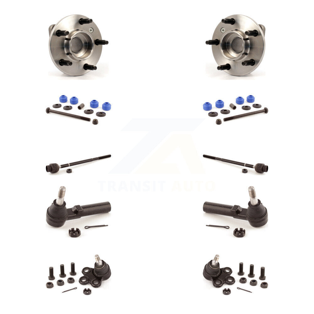 Bearing Lower Ball Joint Outer Inner Tie Rod Link Front Kit (10Pc) For Chevrolet