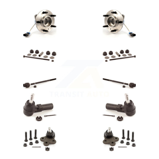 Bearing Lower Ball Joint Outer Inner Tie Rod & Link Front Kit (10Pc) For Pontiac