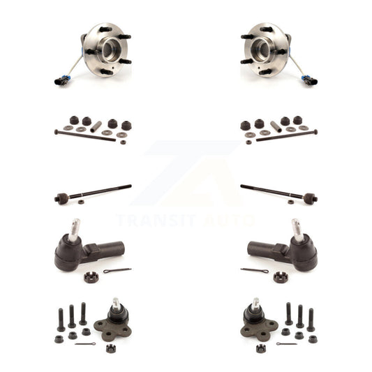 Hub Bearing Lower Ball Joint Outer Inner Tie Rod Link Front Kit (10Pc) For Buick