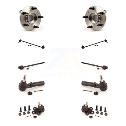 Hub Bearing Lower Ball Joint Outer Inner Tie Rod End Sway Bar Link Front Kit For