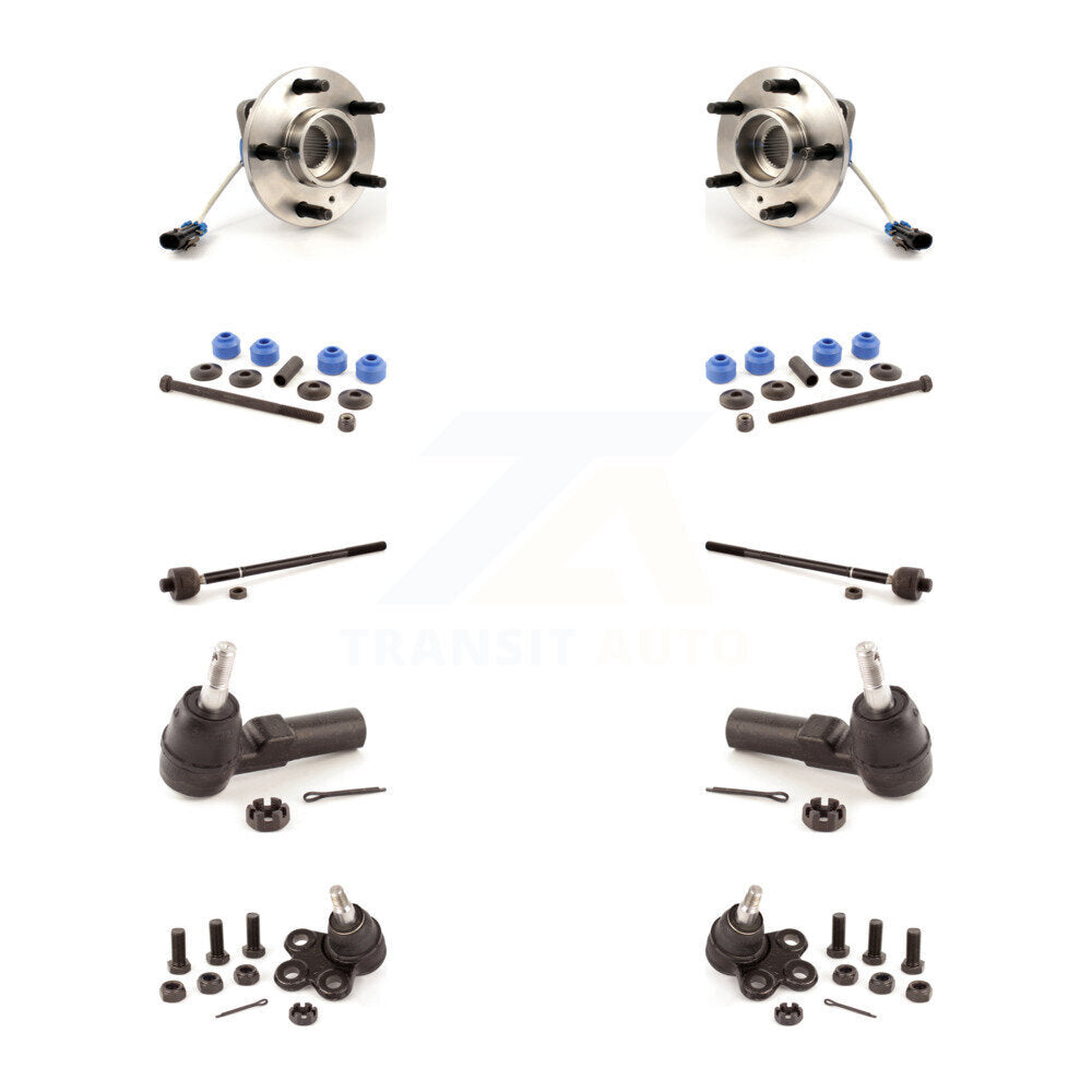 Bearing Lower Ball Joint Outer Inner Tie Rod & Link Front Kit (10Pc) For Aurora