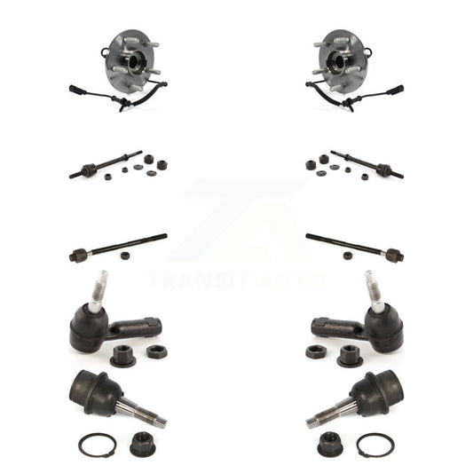 Bearing Lower Ball Joint Outer Inner Tie Rod Link Front Kit (10Pc) For Ram 1500