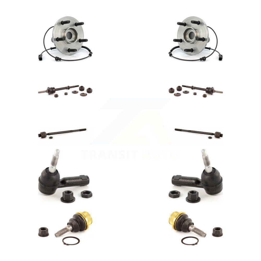 Bearing Lower Ball Joint Outer Inner Tie Rod Link Front Kit (10Pc) For Dodge Ram