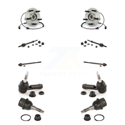 Bearing Lower Ball Joint Outer Inner Tie Rod Link Front Kit (10Pc) For Dodge Ram