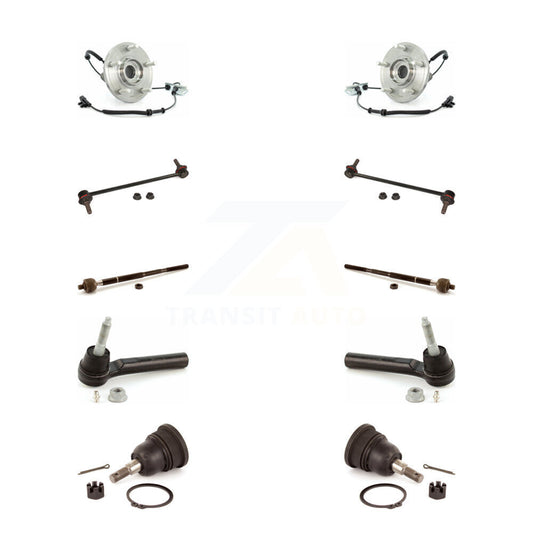 Bearing Lower Ball Joint Outer Inner Tie Rod & Link Front Kit (10Pc) For Dodge