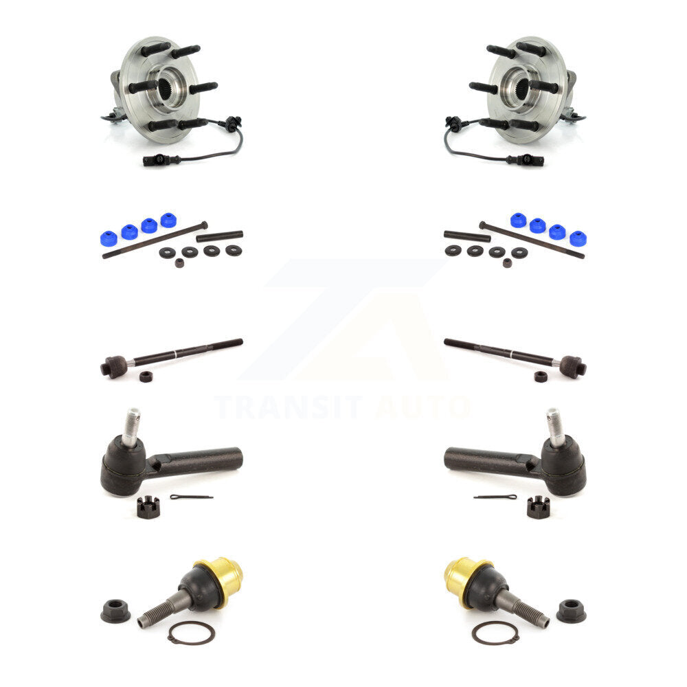 Bearing Lower Ball Joint Outer Inner Tie Rod Link Front Kit (10Pc) For Chevrolet