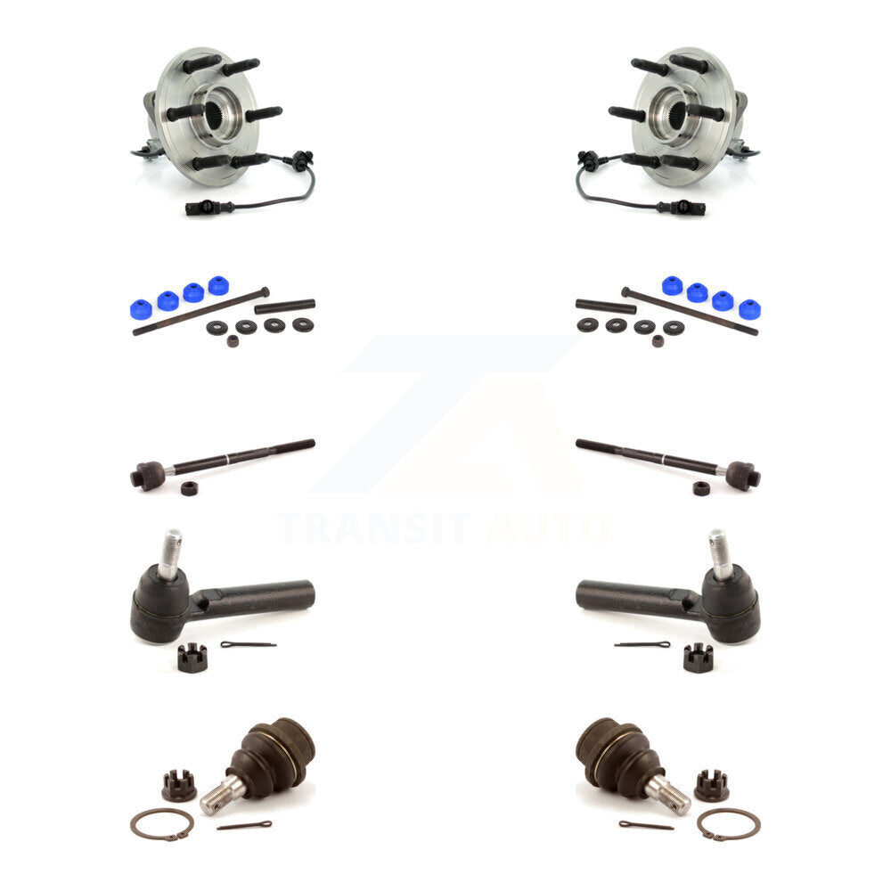 Bearing Lower Ball Joint Outer Inner Tie Rod Link Front Kit (10Pc) For Chevrolet