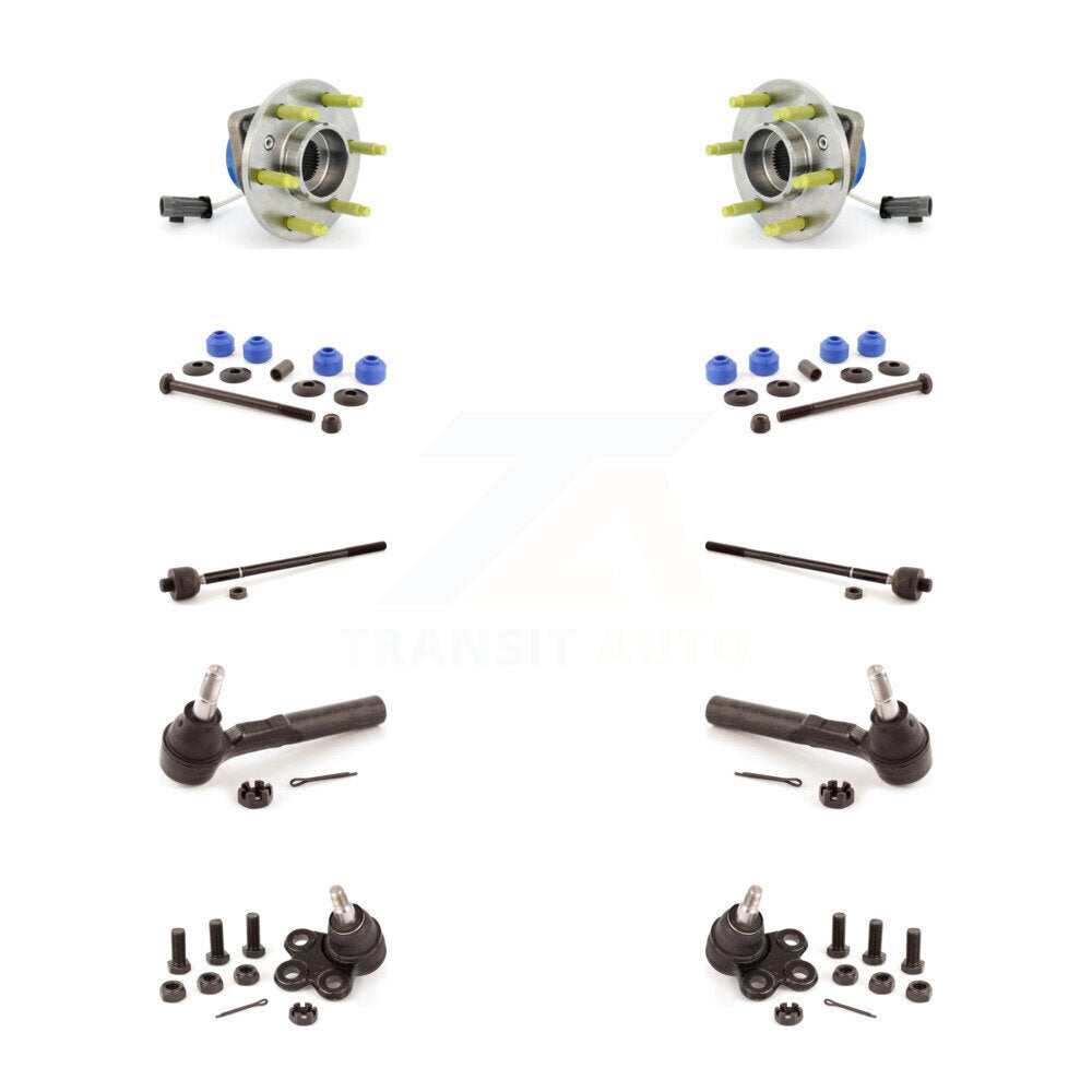 Bearing Lower Ball Joint Outer Inner Tie Rod & Link Front Kit (10Pc) For Pontiac
