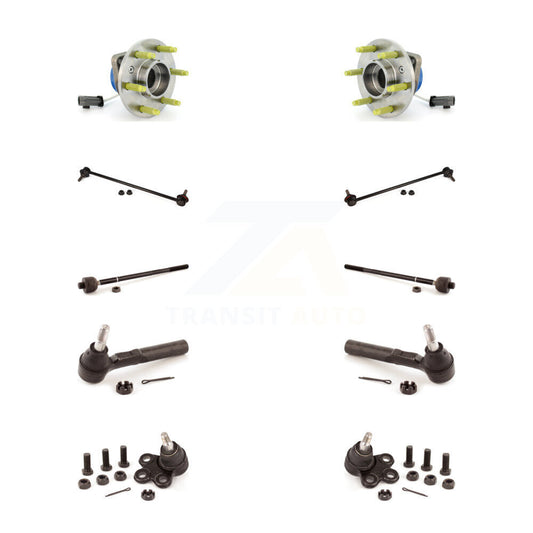 Bearing Lower Ball Joint Outer Inner Tie Rod & Link Front Kit (10Pc) For Pontiac