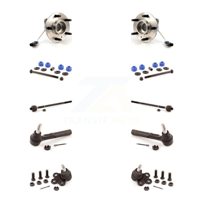 Hub Bearing Lower Ball Joint Outer Inner Tie Rod Link Front Kit (10Pc) For Buick