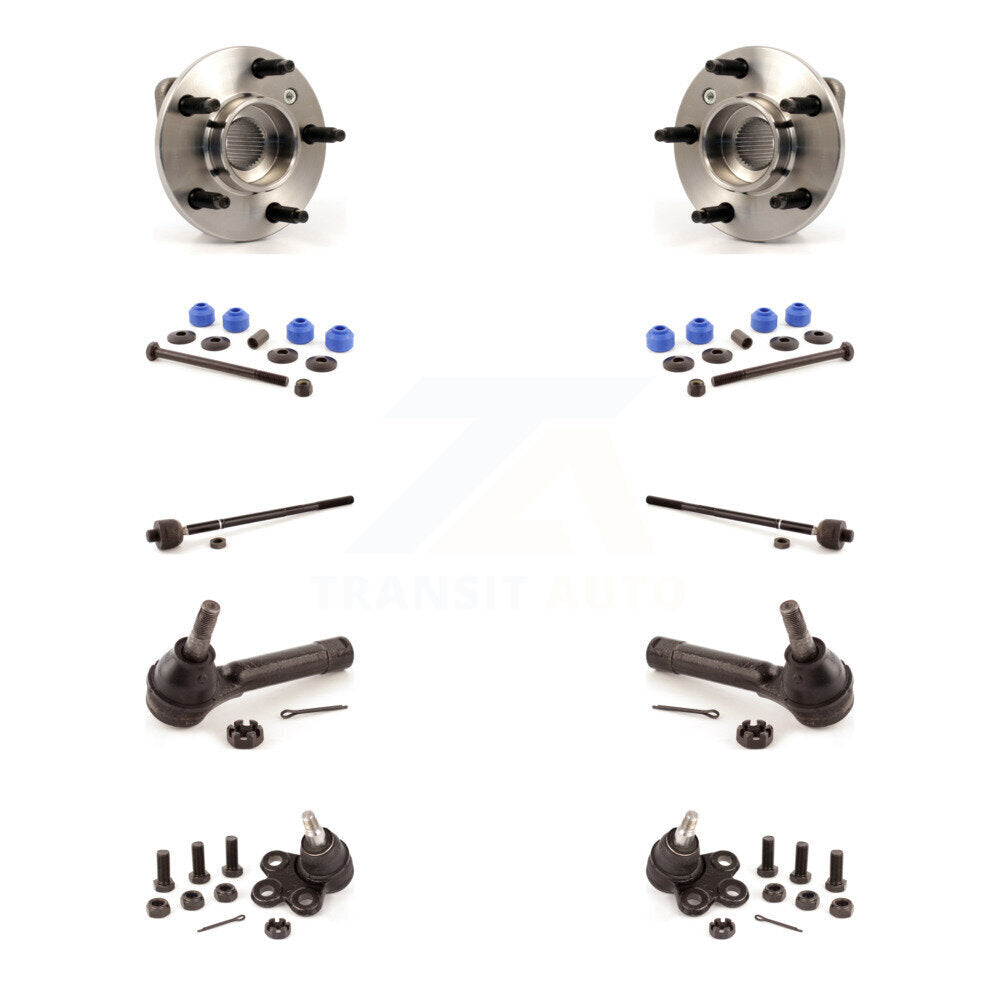 Bearing Lower Ball Joint Outer Inner Tie Rod & Link Front Kit (10Pc) For Pontiac
