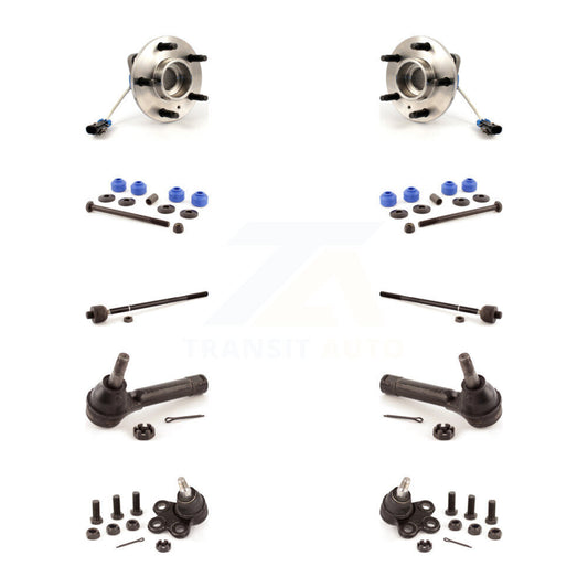 Bearing Lower Ball Joint Outer Inner Tie Rod & Link Front Kit (10Pc) For Pontiac
