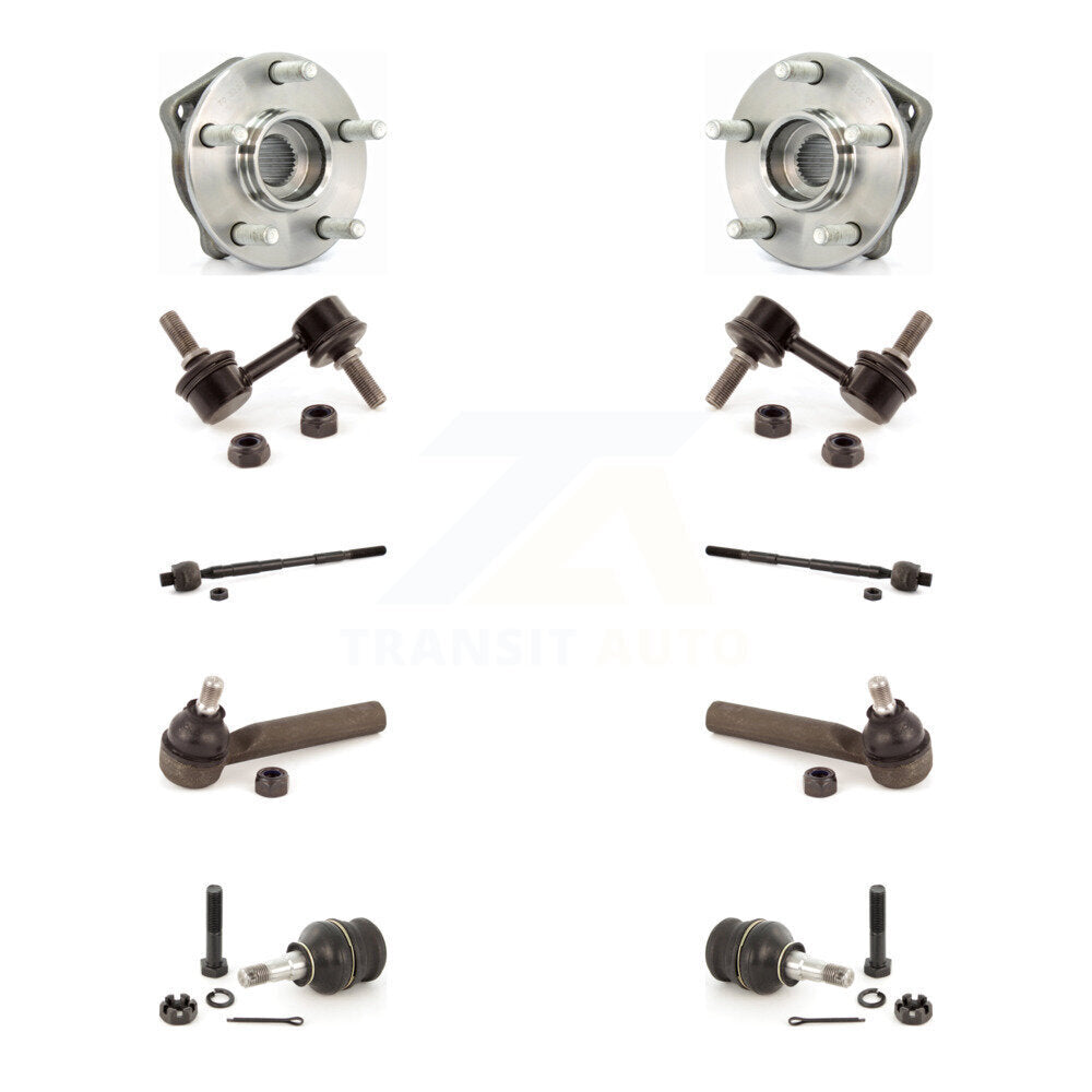 Bearing Lower Ball Joint Outer Inner Tie Rod & Link Front Kit (10Pc) For Subaru