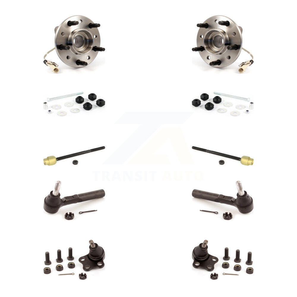Bearing Lower Ball Joint Outer Inner Tie Rod & Link Front Kit (10Pc) For Pontiac