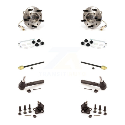 Bearing Lower Ball Joint Outer Inner Tie Rod & Link Front Kit (10Pc) For Pontiac