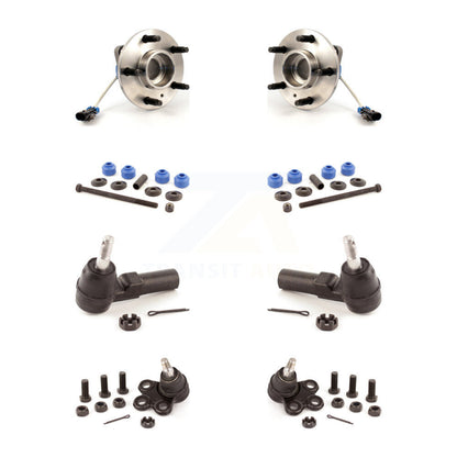 Hub Bearing Lower Ball Joint Outer Tie Rod Link Front Kit For Oldsmobile Aurora
