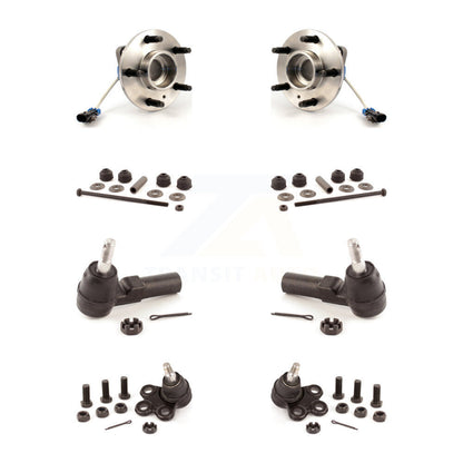 Hub Bearing Lower Ball Joint Outer Tie Rod Link Front Kit For Oldsmobile Aurora