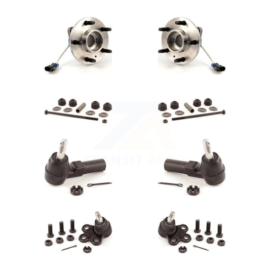 Hub Bearing Lower Ball Joint Outer Tie Rod Link Front Kit For Oldsmobile Aurora