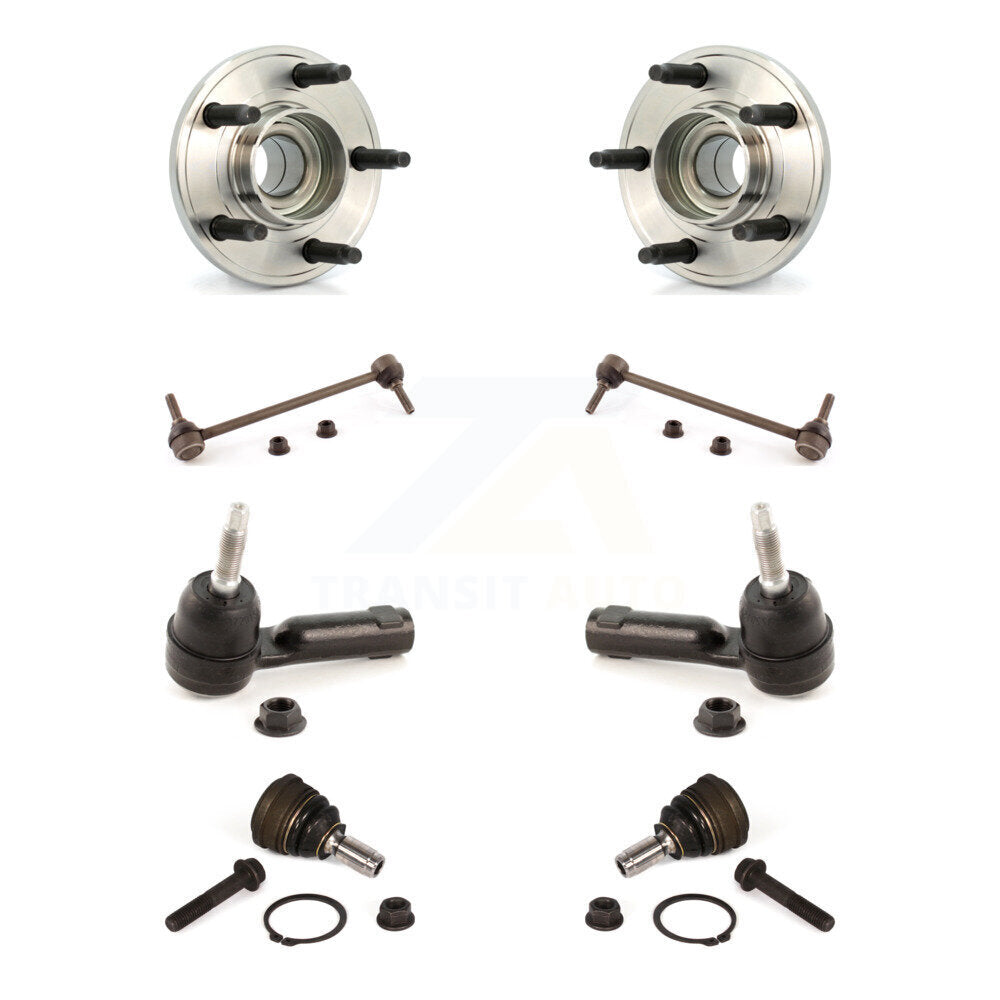 Bearing Lower Ball Joint Outer Tie Rod Sway Bar Link Front Kit For Ford Mustang