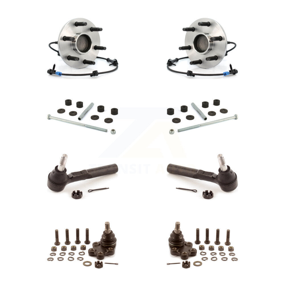 Bearing Lower Ball Joint Outer Tie Rod & Link Front Kit For Chevrolet Silverado