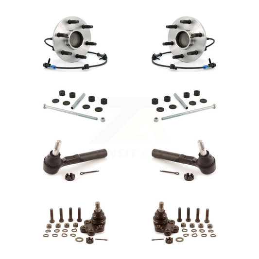Bearing Lower Ball Joint Outer Tie Rod & Link Front Kit For Chevrolet Silverado