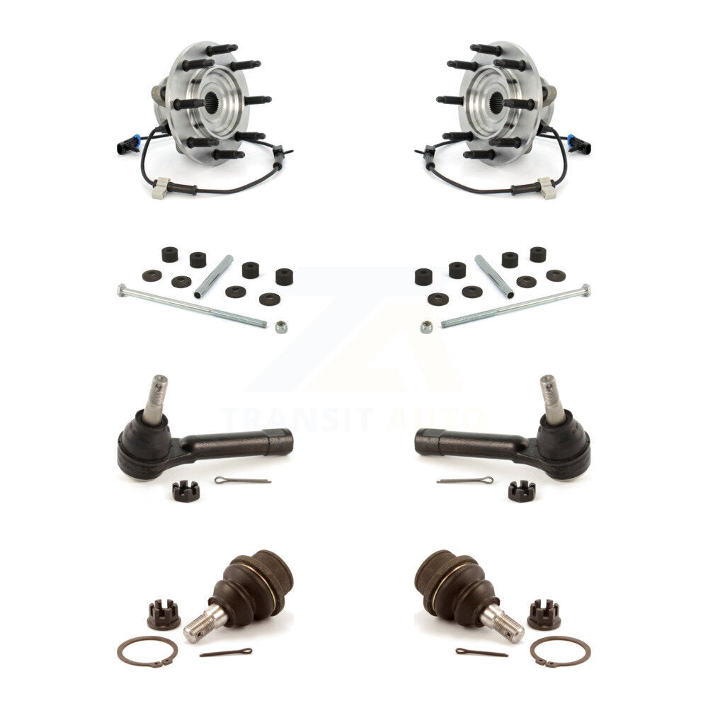 Bearing Lower Ball Joint Outer Tie Rod & Link Front Kit For Chevrolet Silverado
