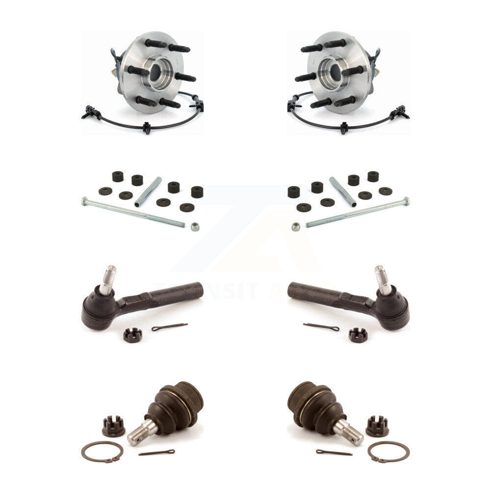 Bearing Lower Ball Joint Outer Tie Rod & Link Front Kit For Chevrolet Silverado