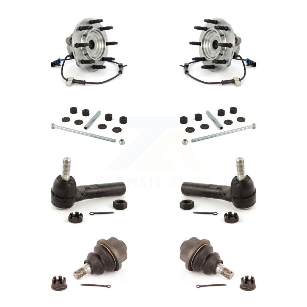 Bearing Lower Ball Joint Outer Tie Rod & Link Front Kit For GMC Chevrolet Sierra