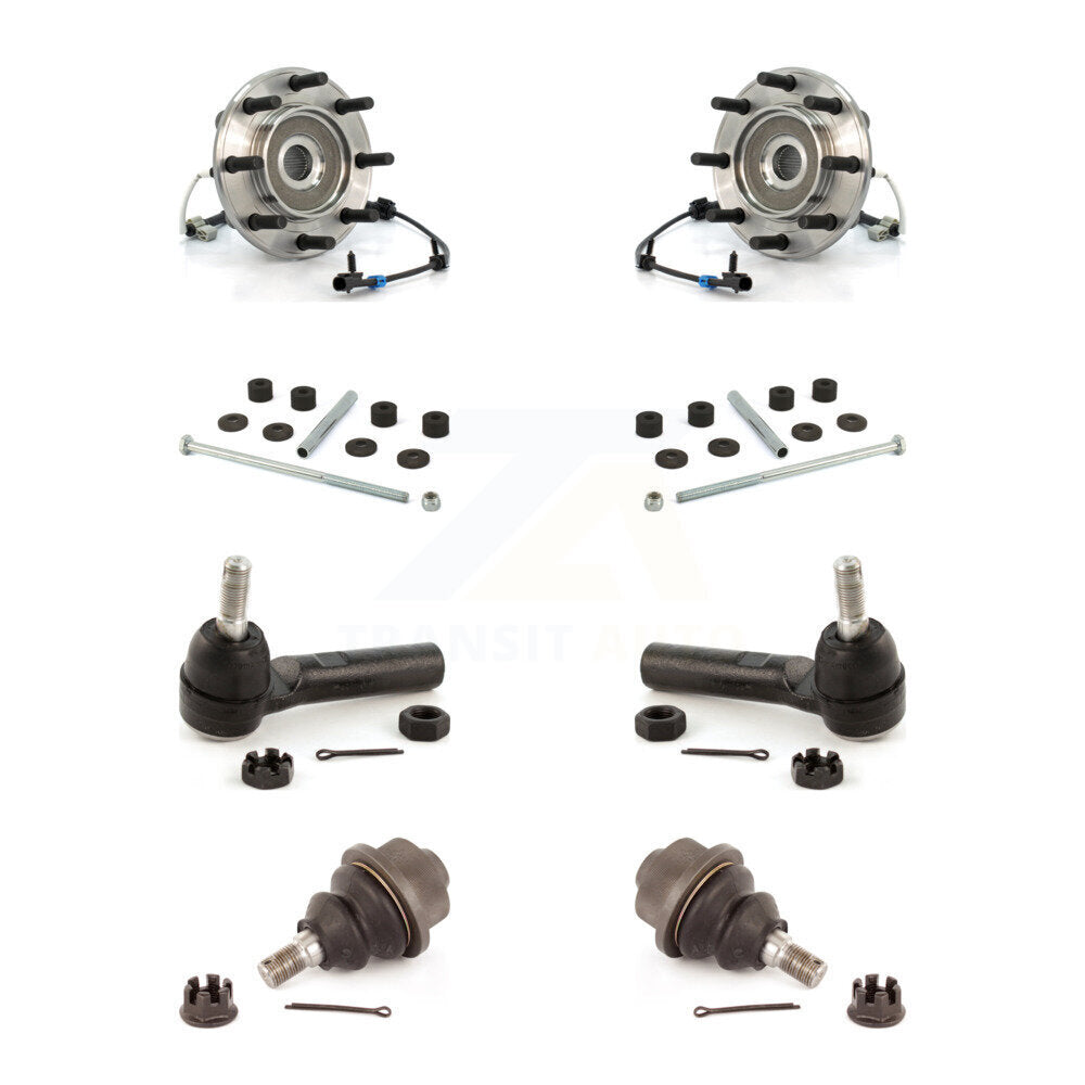 Bearing Lower Ball Joint Outer Tie Rod & Link Front Kit For Chevrolet GMC Sierra