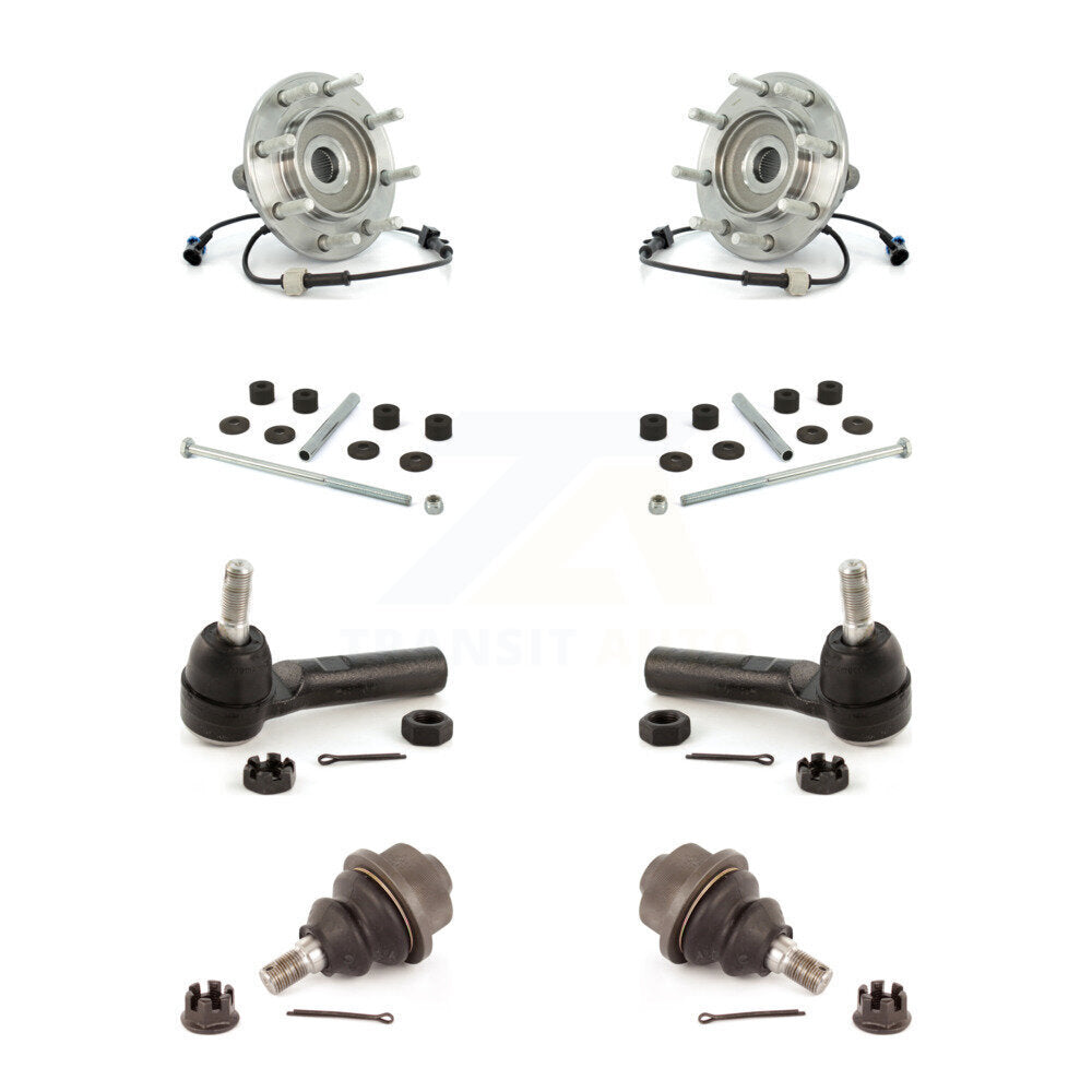 Bearing Lower Ball Joint Outer Tie Rod & Link Front Kit For Chevrolet GMC Sierra