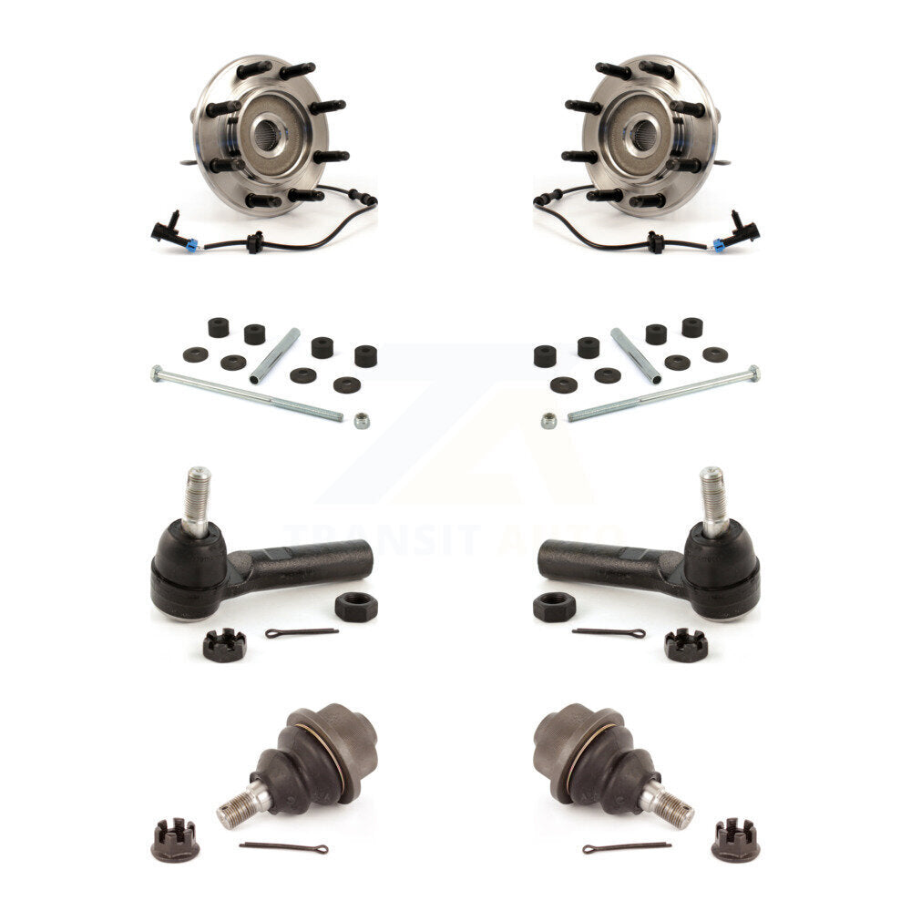 Bearing Lower Ball Joint Outer Tie Rod & Link Front Kit For Chevrolet GMC Sierra