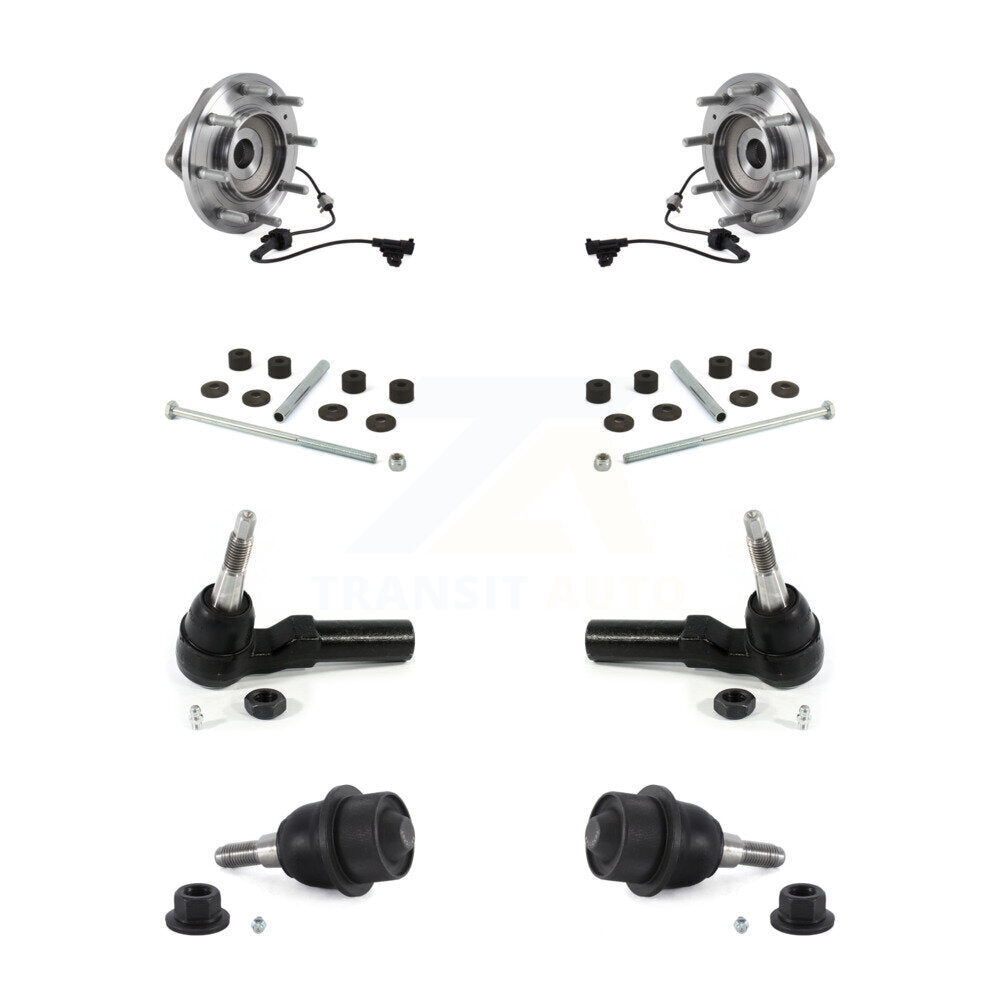 Bearing Lower Ball Joint Outer Tie Rod Link Front Kit For GMC Sierra 3500 HD 4WD