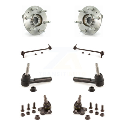 Hub Bearing Lower Ball Joint Outer Tie Rod & Link Front Kit For GMC Acadia Buick