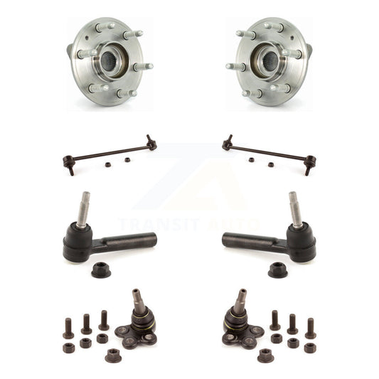 Hub Bearing Lower Ball Joint Outer Tie Rod & Link Front Kit For GMC Acadia Buick