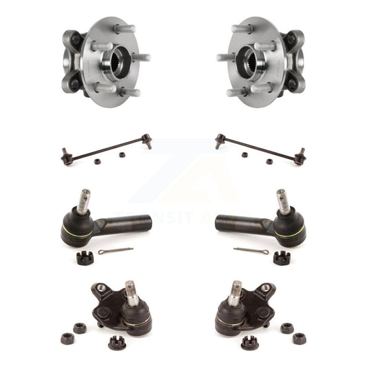 Hub Bearing Lower Ball Joint Outer Tie Rod End Link Front Kit For Toyota Corolla