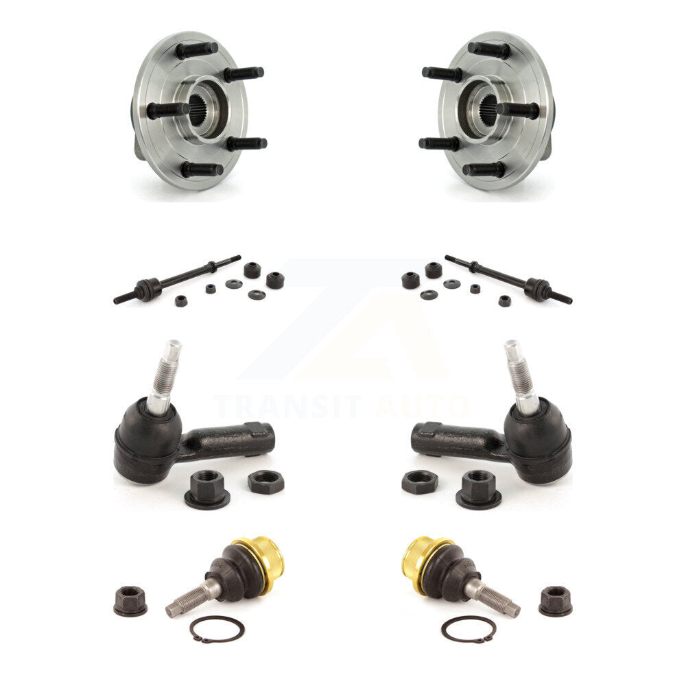 Hub Bearing Lower Ball Joint Outer Tie Rod End Link Front Kit For Dodge Ram 1500
