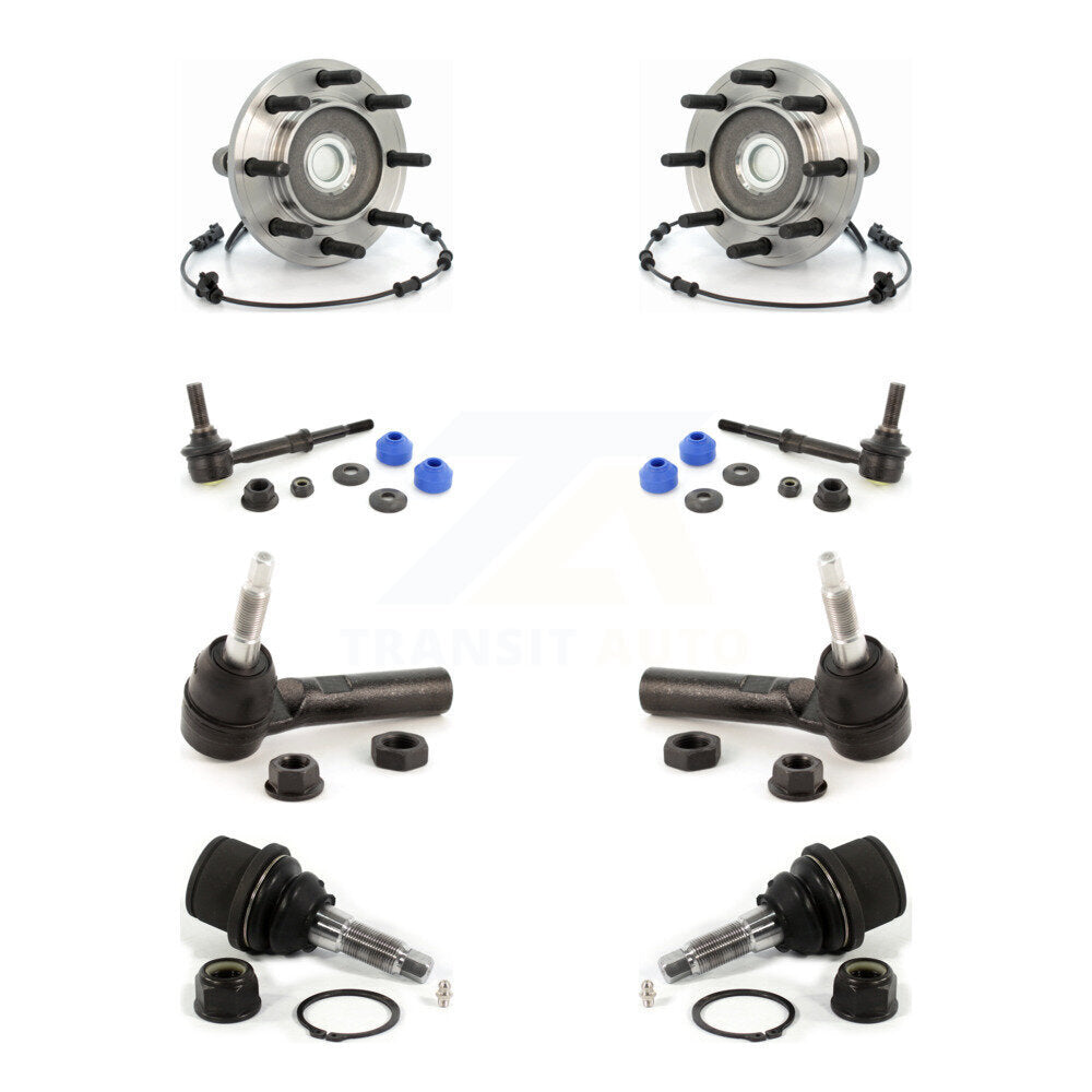 Hub Bearing Lower Ball Joint Outer Tie Rod End Link Front Kit For Dodge Ram 3500