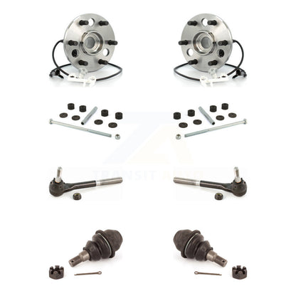 Hub Bearing Lower Ball Joint Outer Tie Rod Link Front Kit For Cadillac Escalade