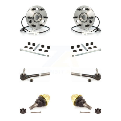 Hub Bearing Lower Ball Joint Outer Tie Rod Link Front Kit For GMC Yukon Cadillac