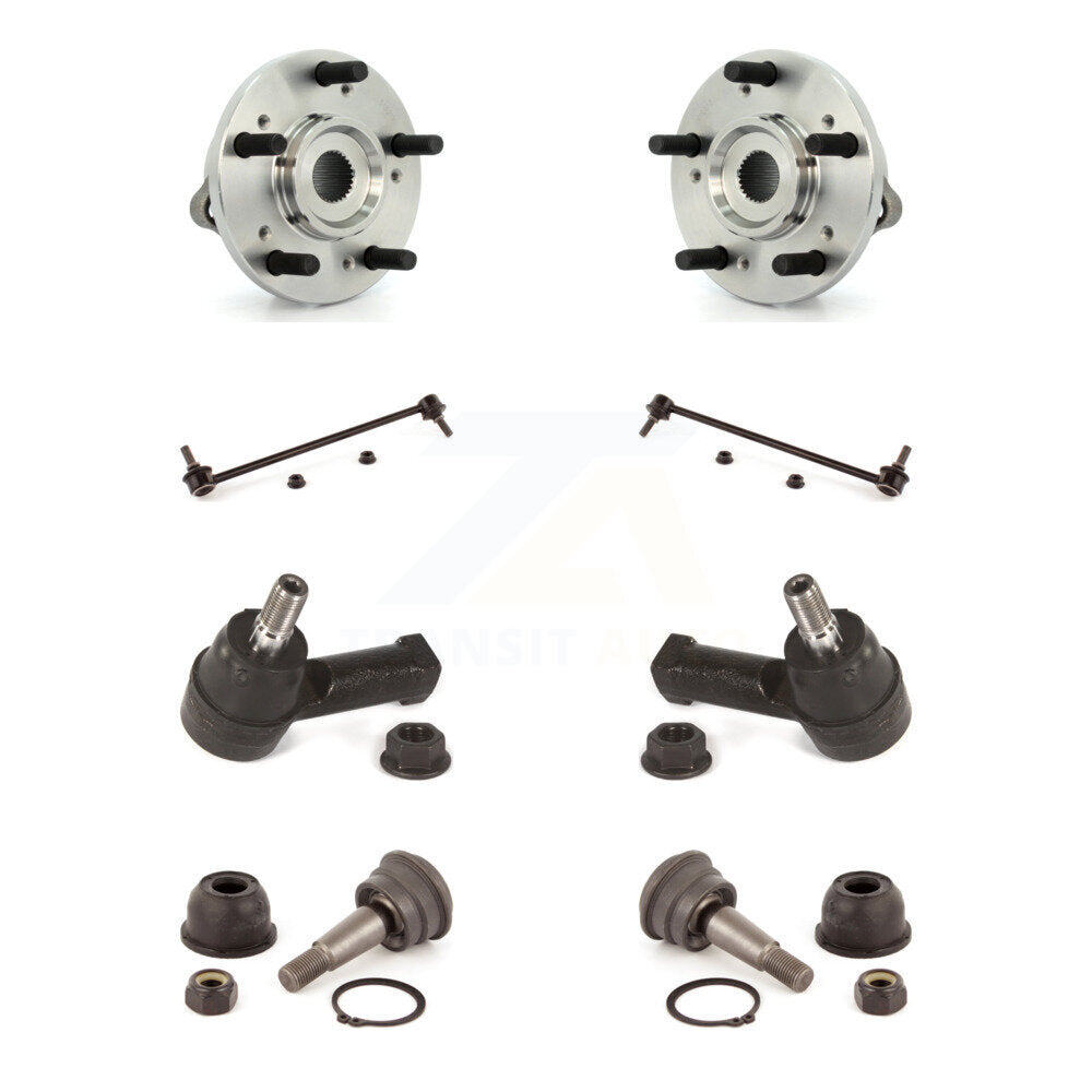 Hub Bearing Lower Ball Joint Outer Tie Rod Link Front Kit For Mitsubishi Eclipse