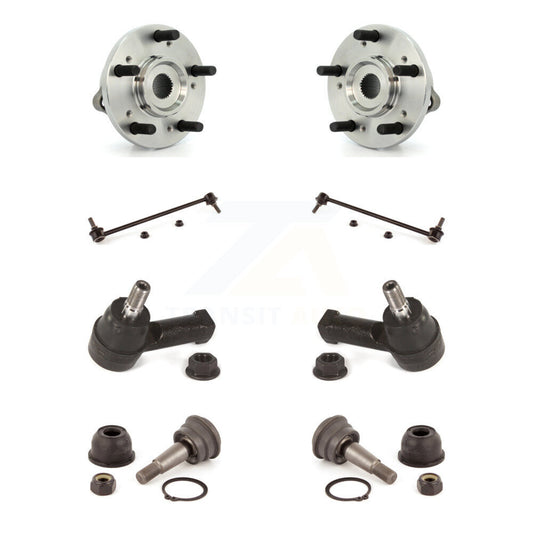 Hub Bearing Lower Ball Joint Outer Tie Rod Link Front Kit For Mitsubishi Eclipse