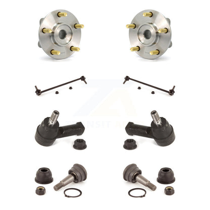 Hub Bearing Lower Ball Joint Outer Tie Rod Link Front Kit For Mitsubishi Galant