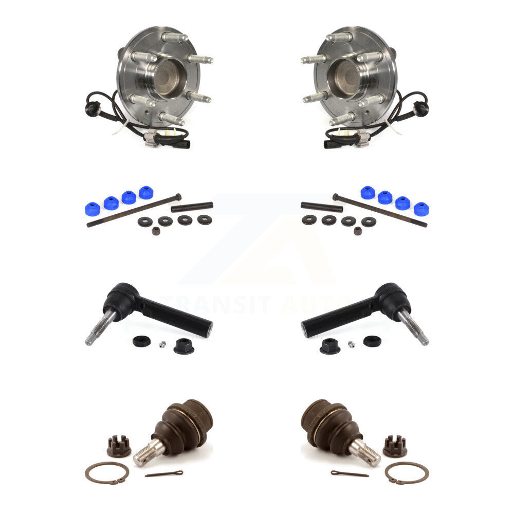 Bearing Lower Ball Joint Outer Tie Rod Link Front Kit For GMC Sierra 1500 Tahoe