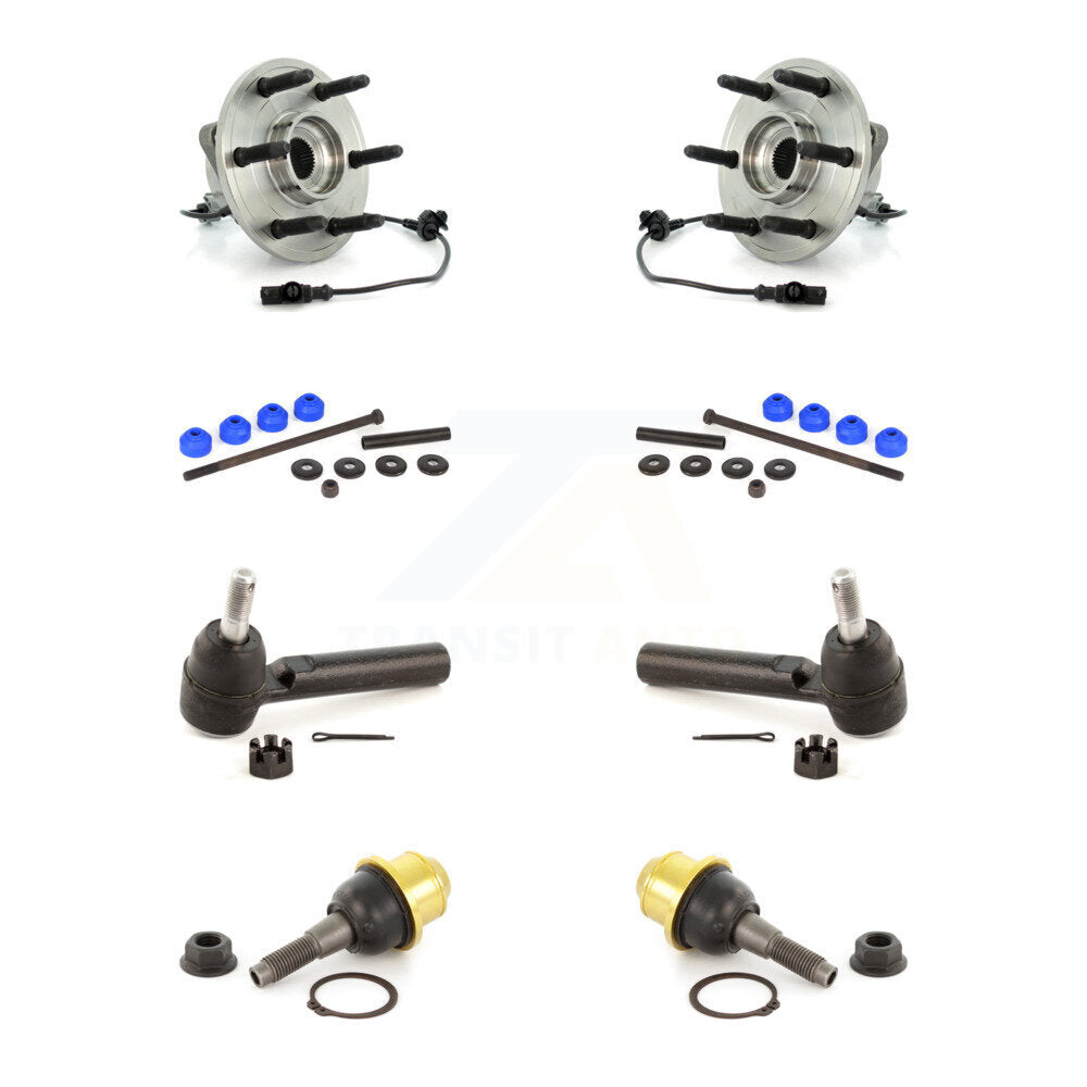 Bearing Lower Ball Joint Outer Tie Rod & Link Front Kit For Chevrolet GMC Sierra