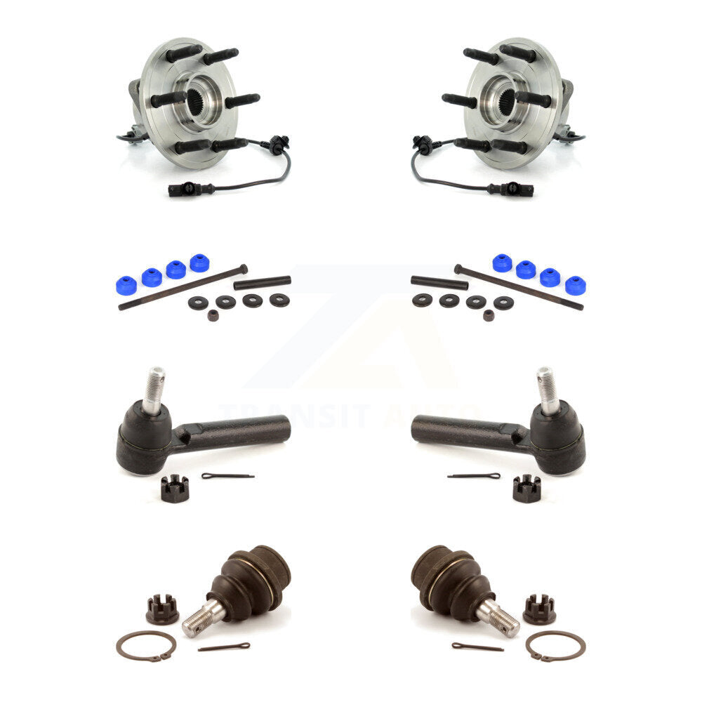 Bearing Lower Ball Joint Outer Tie Rod & Link Front Kit For Chevrolet GMC Sierra