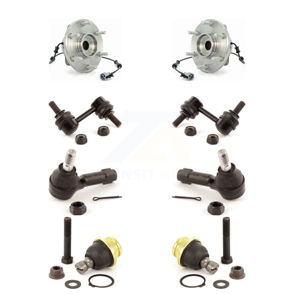 Bearing Lower Ball Joint Outer Tie Rod & Sway Bar Stabilizer Link Front Kit For