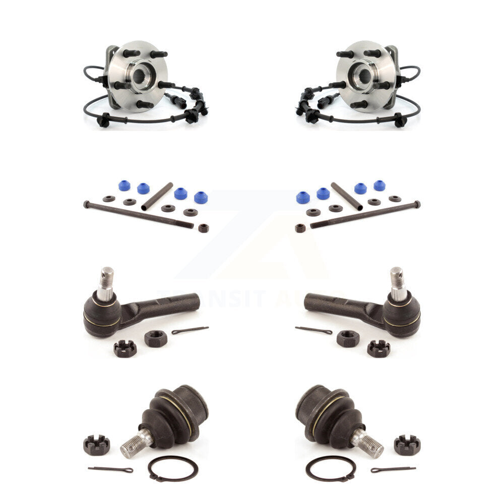 Hub Bearing Lower Ball Joint Outer Tie Rod Link Front Kit For Ford Ranger Mazda