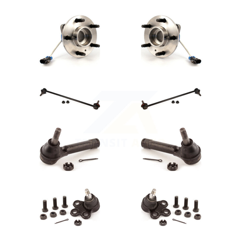 Hub Bearing Lower Ball Joint Outer Tie Rod & Link Front Kit For Pontiac Montana