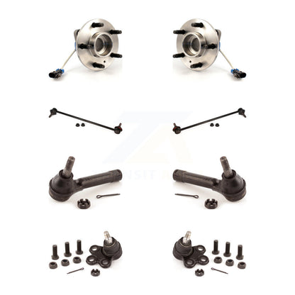 Hub Bearing Lower Ball Joint Outer Tie Rod & Link Front Kit For Pontiac Montana