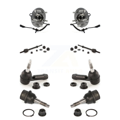 Hub Bearing Lower Ball Joint Outer Tie Rod Link Front Kit For 2012 Ram 1500 4WD